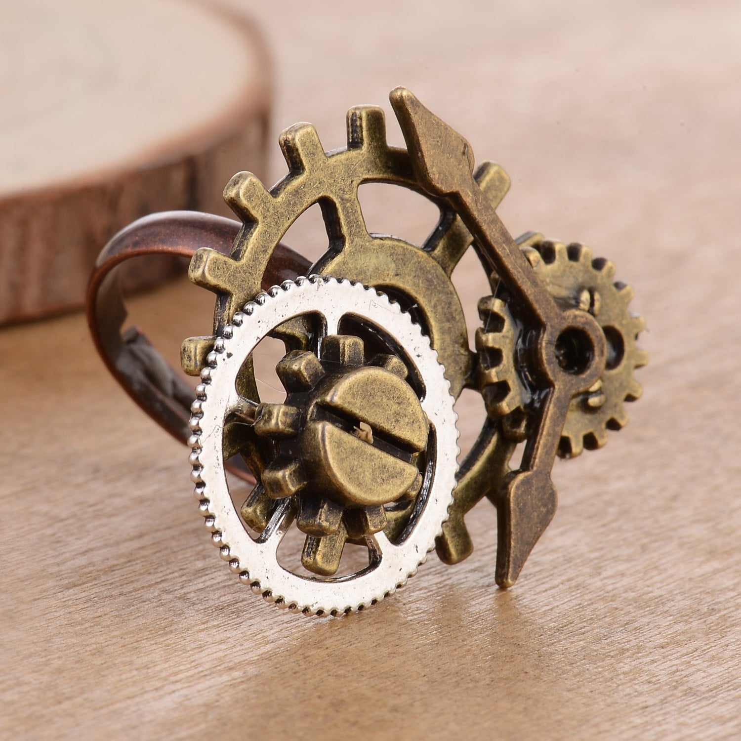 Gear vintage ring